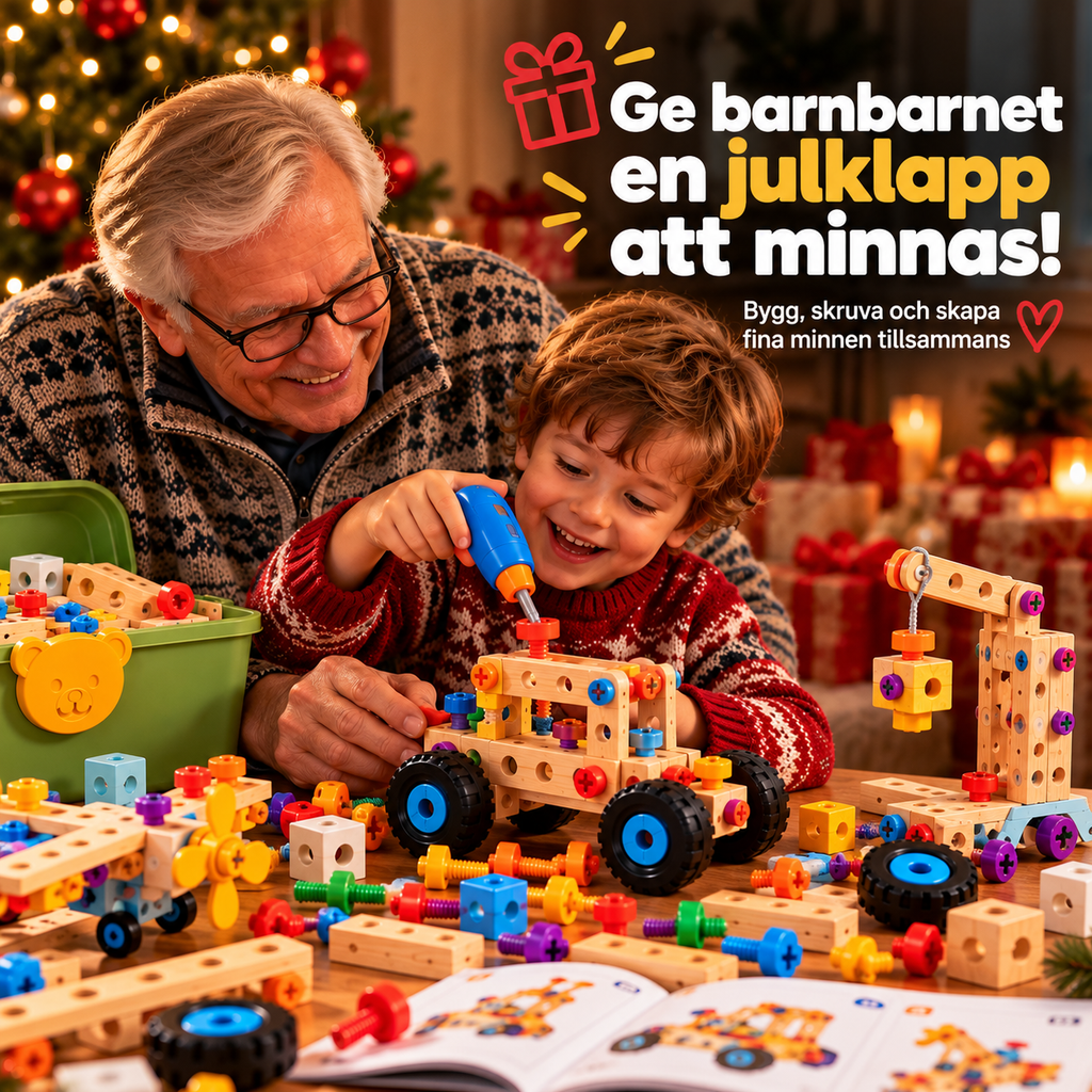 Byggly™ – Den perfekta julklappen till barnbarnet