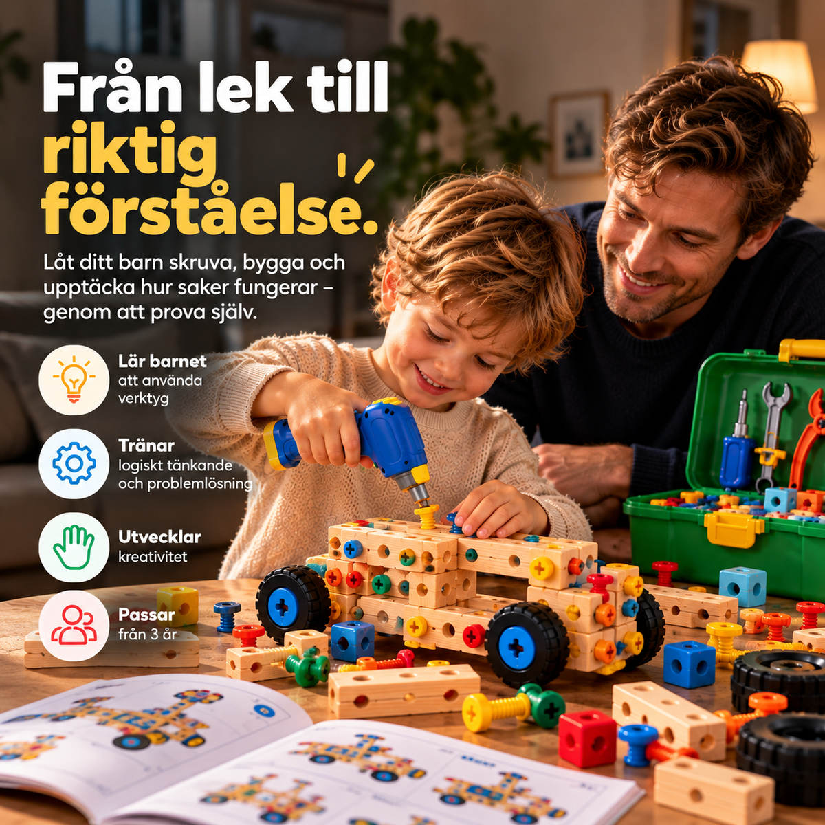Byggly™ – Leketøyet som lærer barn å bygge på ekte